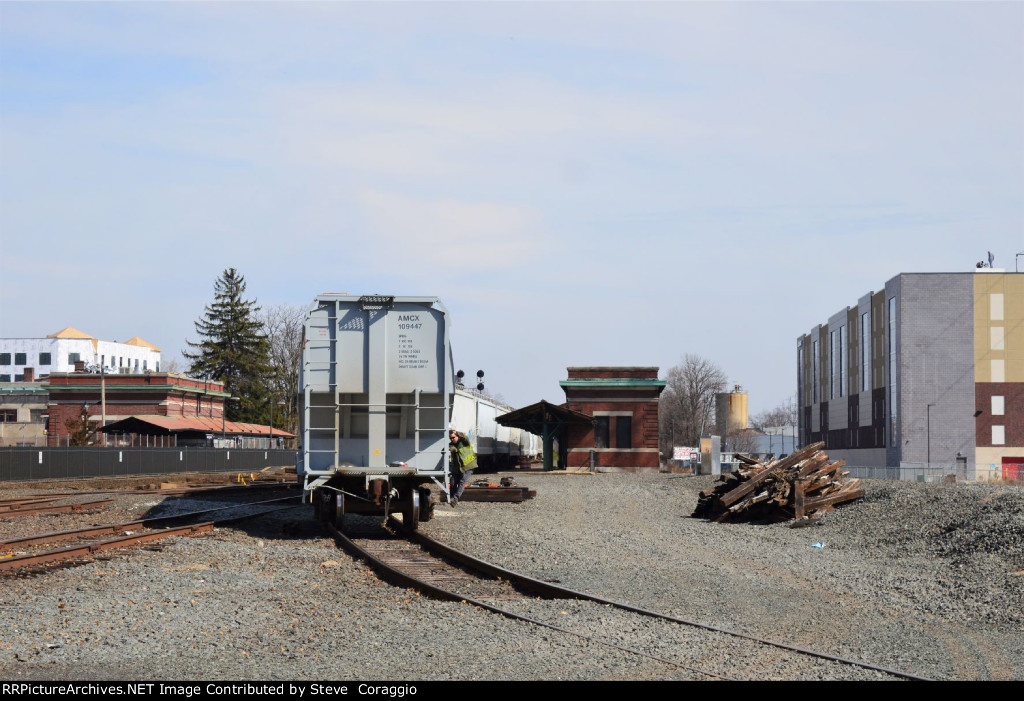 AMCX 109447 Pushed onto the Valley Interchange Track